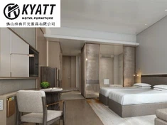 מיטה זוגית ריהוט חדר שינה במלון